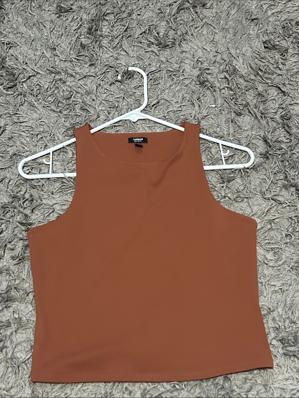 Express Women's Rust Orange Tank Top